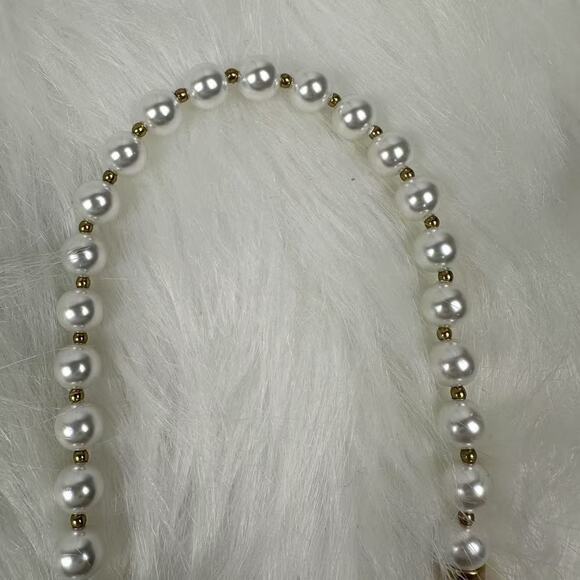 Coach Short Pearl Strap In Brass/Chalk CAU48 NWT - Picture 4 of 6